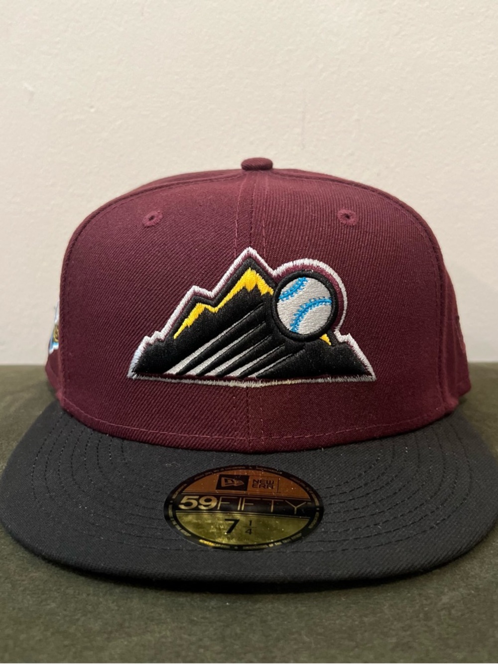 New Era 59FIFTY Colorado Rockies 20th Anniversary Maroon & Black - Size 7 1/4